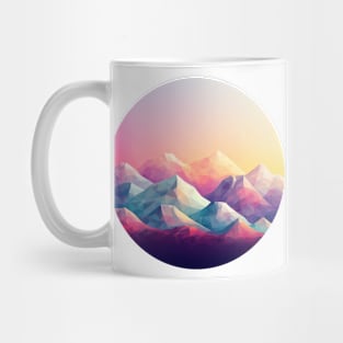 Nature's Kaleidoscope: Contemporary Mountain Prints Mug